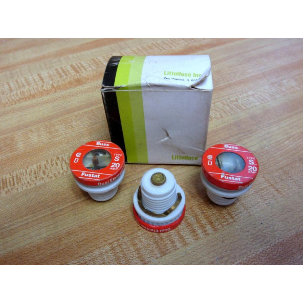 Littelfuse S00-20 20A Plug Fuse SOO-20 (Pack of 3) Littelfuse S00-20 20A Plug Fuse SOO-20 (Pack of 3)