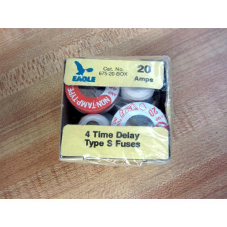 Eagle 675-20 20A Time Delay Type S Fuse 67520 (Pack of 4)