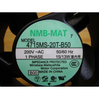 Minebea 4715MS-20T-B50 B00 Matsushita Fan 4715MS-20T-B50 - Used