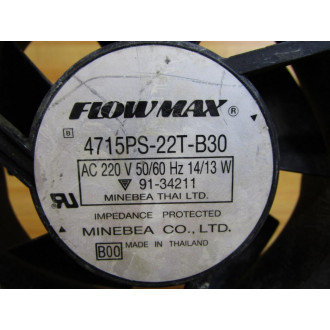 Minebea 4715PS-22T-B30 B00 Flowmax Fan 4715PS-22T-B30 - Used