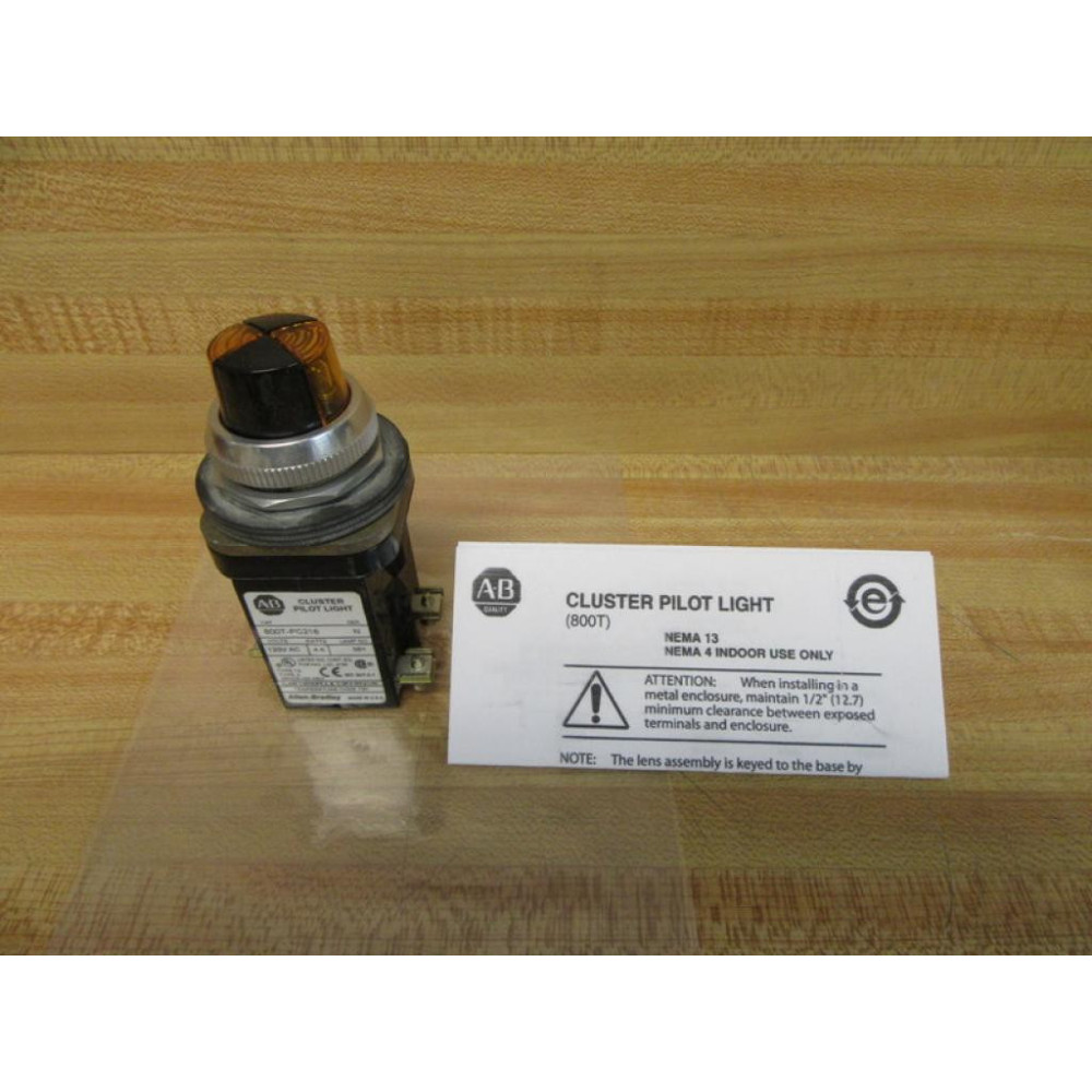 Allen Bradley 800T-PC216XAXA Cluster Pilot Light 800TPC216XAXA - New No Box