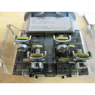 Allen Bradley 800T-J20KC1B Selector Switch