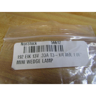 Eiko 192 Miniature Wedge Lamp (Pack of 6) - New No Box