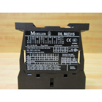 Moeller DIL MC15-10 Eaton Contactor DILMC1510 - New No Box