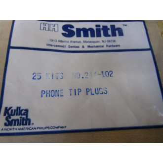 HH Smith 244-102 Phone Tip Plug 244102 (Pack of 25)