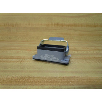 Harting 09300060301ML Through-Mount Socket Housing HAN 6B-agg-LB - New No Box
