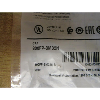 Allen Bradley 800FP-SM32N Selector Switch