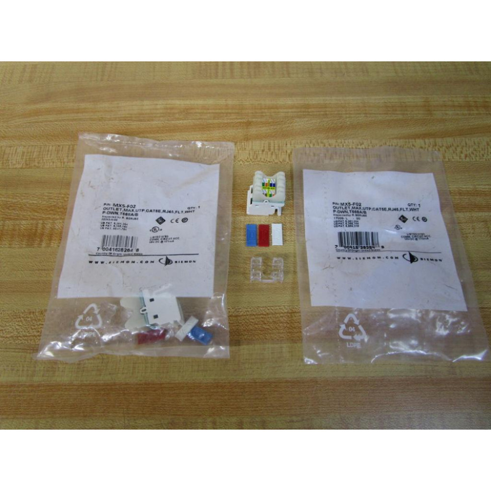 Siemon MX5-F02 Outlet MX5F02 (Pack of 2)