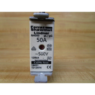 Ferraz  Shawmut 1B651 Lindner 50A Fuse NH000 Tested - New No Box