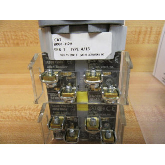 Allen Bradley 800T-H2H 2-Pos. Selector Switch 800TH2H
