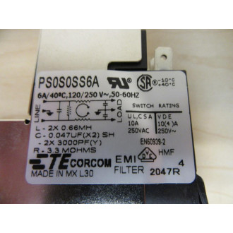 TE Connectivity PS0S0SS6A Power Entry Module - New No Box