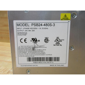 Rhino PSB24-480S-3 Industrial Power Supply PSB24480S3 - New No Box
