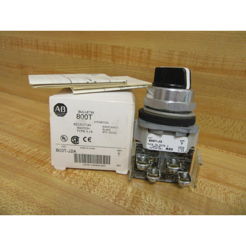 Allen Bradley 800T-J2A Selector Switch 800TJ2A Series T