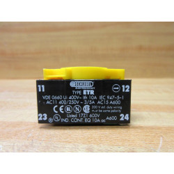 Schlegel ETR Contact Block 400250VAC - New No Box