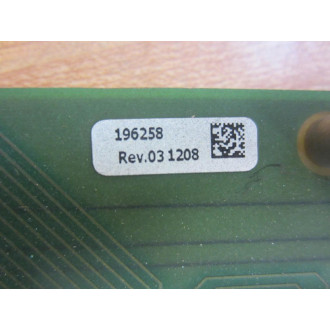 Rockwell 185615-01 Main Conrol Bd 196258 196259 - Used