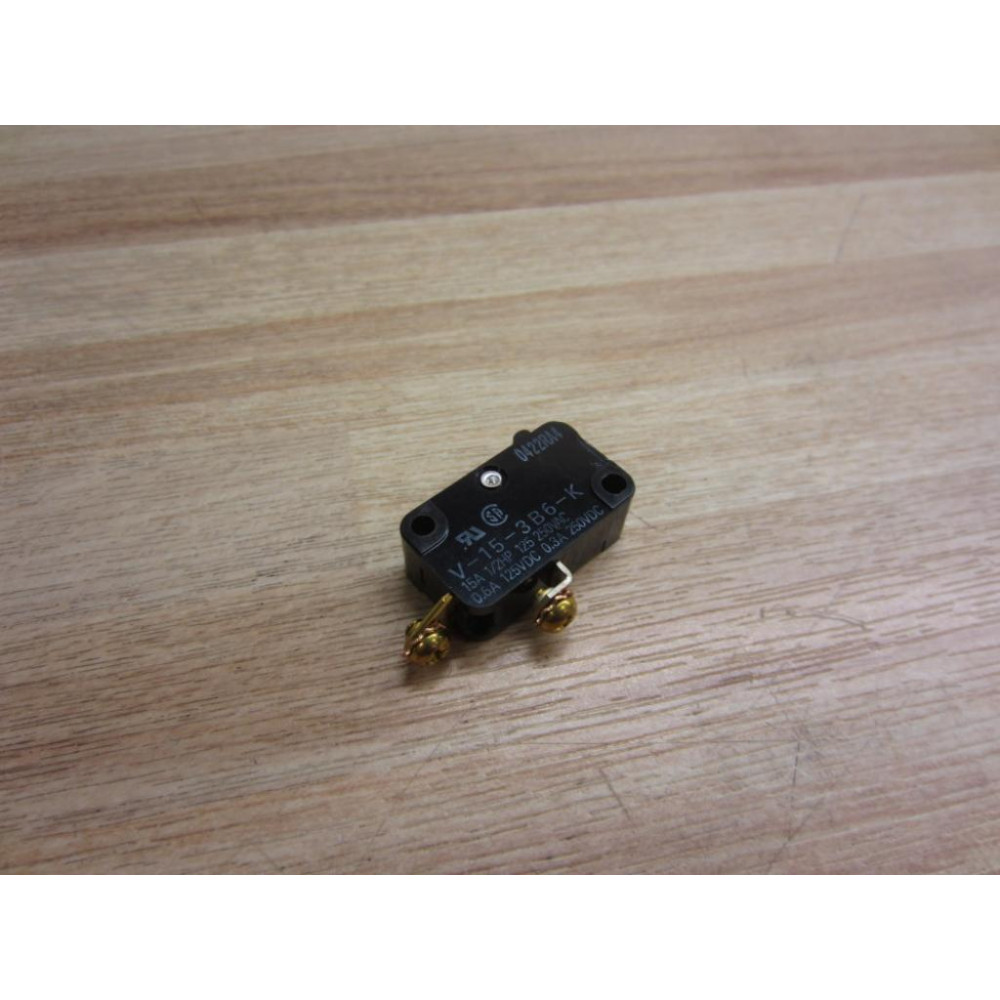 Micro Switch V-15-3B6-K Omron Switch V153B6K (Pack of 2) - New No Box