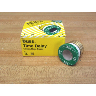 Buss TL 30 Bussmann Plug Fuse Cross Ref 6F461 (Pack of 4)