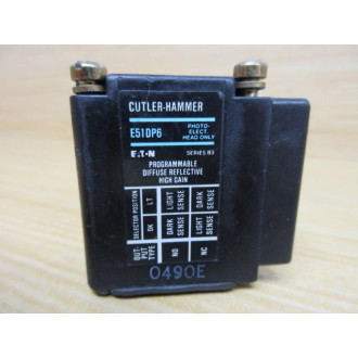 Cutler Hammer E51DP6 Photoelectric Head Chipped - Used