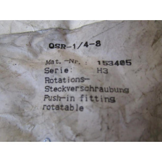 Festo QSR-14-8 Rotatable Push-In Fitting 153405
