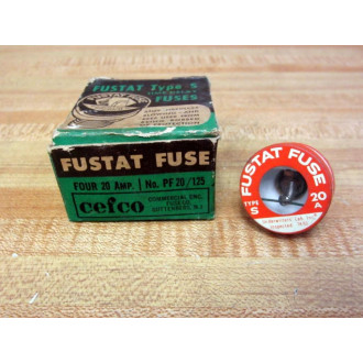 Cefco PF20125 Fustat Time Delay 20A Fuse PF20125