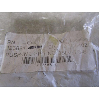 Festo QSLV-38-8-I Push-In L-Fitting 153101 (Pack of 3) - New No Box