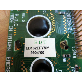 EDT 20-20126-2 LCD Display Module 20201262 ED162EFYMY - Used