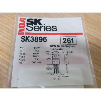 RCA SK3896 Transistor - New No Box