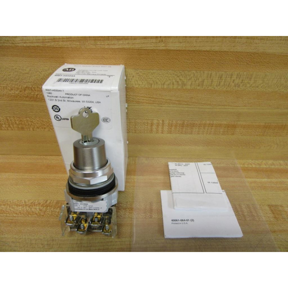 Allen Bradley 800T-H3304 Keyed Selector Switch