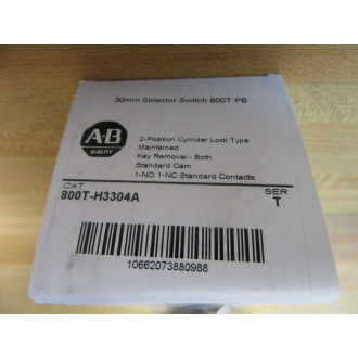 Allen Bradley 800T-H3304 Keyed Selector Switch