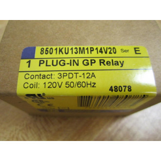Square D 8501KU13M1P14V20 Relay Series E