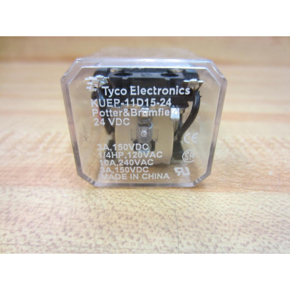Potter & Brumfield Tyco KUEP-11D15-24VDC Relay KUEP-11D15-24V DC - New No Box Potter & Brumfield Tyco KUEP-11D15-24VDC Relay KUEP-11D15-24V DC - New No Box