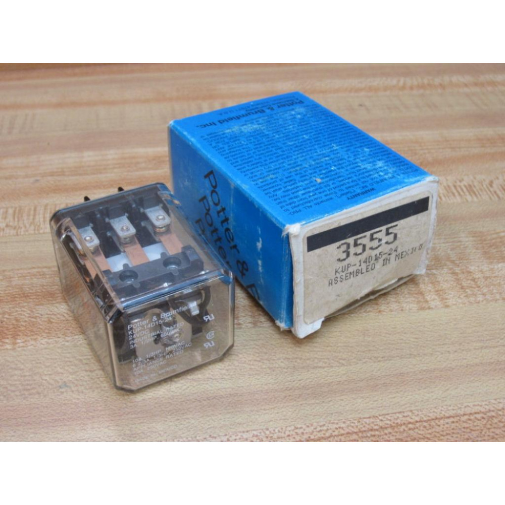 Potter & Brumfield KUP-14D15-24V DC Relay KUP-14D15-24VDC Potter & Brumfield KUP-14D15-24V DC Relay KUP-14D15-24VDC