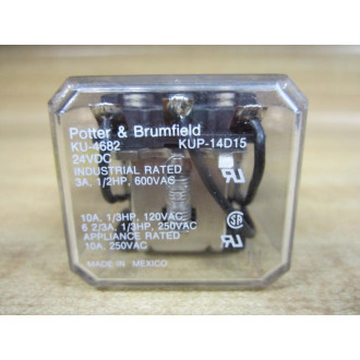 Potter & Brumfield KUP-14D15-24V DC Relay KUP-14D15-24V KU-4682 - New No Box