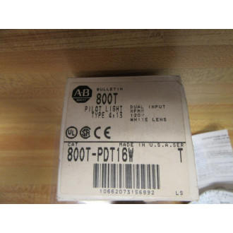Allen Bradley 800T-PDT16W Pilot Light 800TPDT16