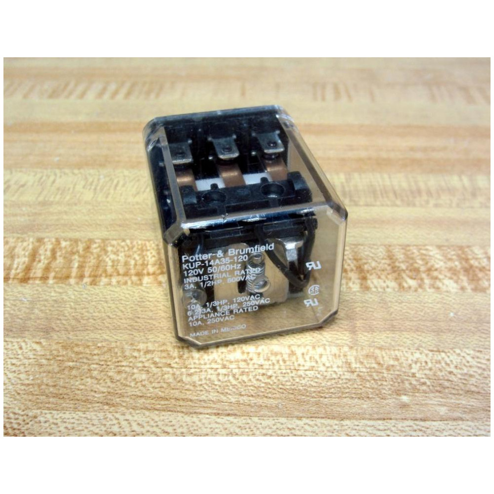 Potter & Brumfield KUP-14A35-120V Relay KUP-14A35-120V DC - New No Box