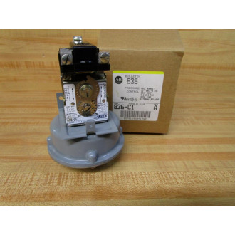 Allen Bradley 836-C1 Pressure Control Switch 836C1 WO Cover