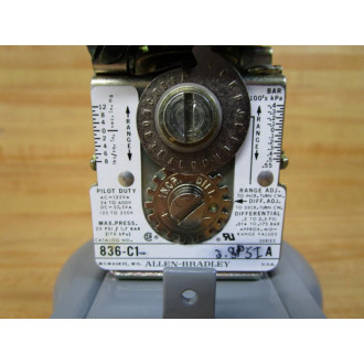 Allen Bradley 836-C1 Pressure Control Switch 836C1 WO Cover