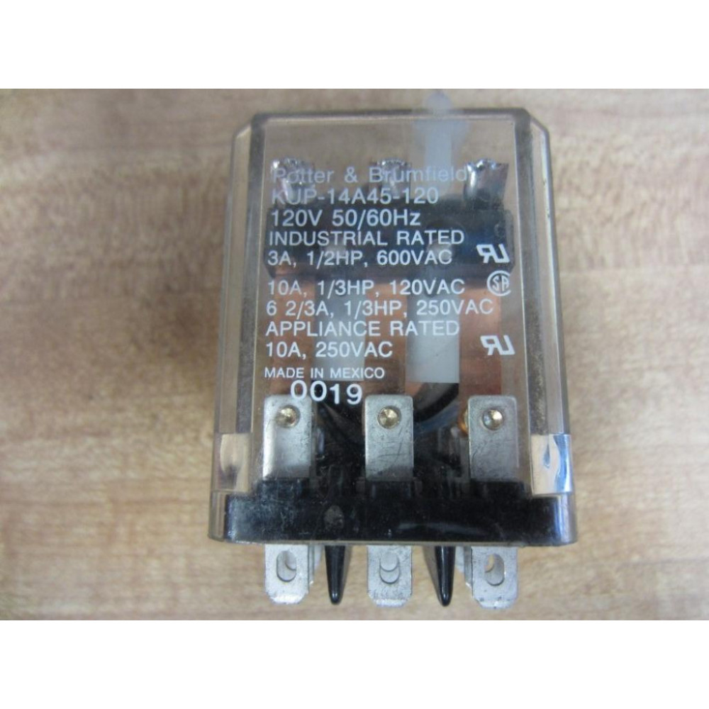 Potter & Brumfield KUP-14A45-120V Relay KUP14A45120 - Used