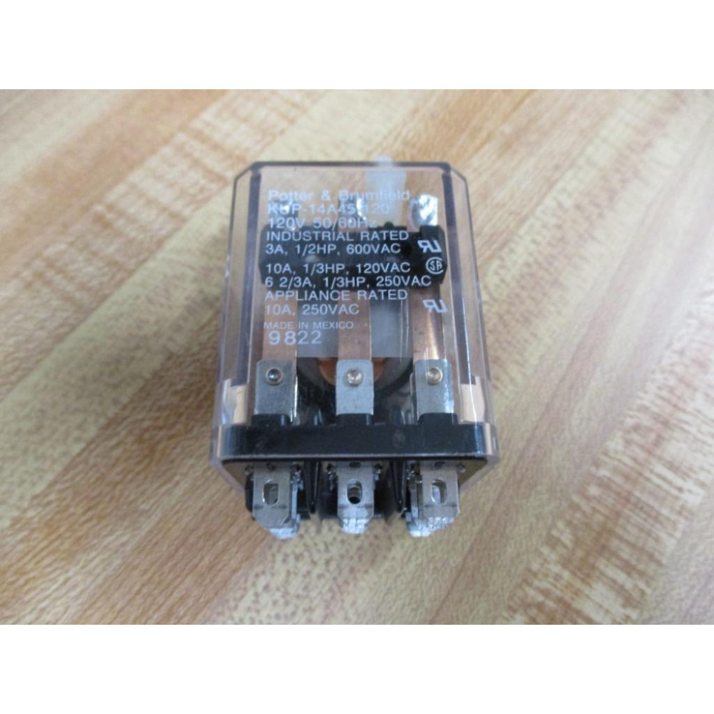 Potter & Brumfield KUP-14A45-120V Relay KUP-14A45-120VAC - New No Box Potter & Brumfield KUP-14A45-120V Relay KUP-14A45-120VAC - New No Box