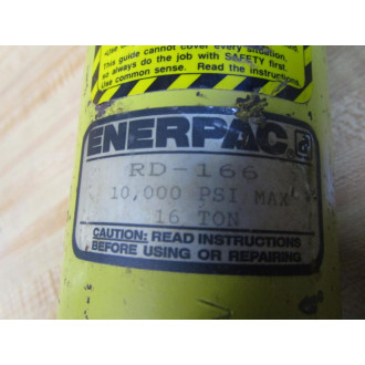 Enerpac RD-166 16 Ton Hydraulic Cylinder RD166 - Used
