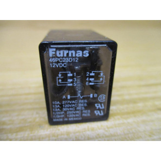 Furnas 46PC23D12-12VDC Relay 46PC23D12 - Used