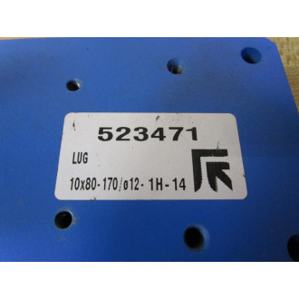 523471 Mounting Plate With Shaft 10x80-170ø12-1H-14 - New No Box