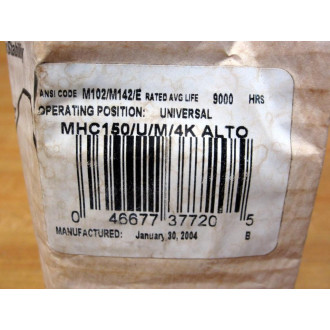 Philips MHC150UM4KALTO Pulse Start Lamp MHC150UM4KALTO