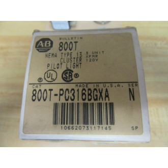 Allen Bradley 800T-PC316BGXA Cluster Lamp
