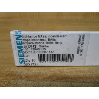 Siemens 3ZX1012-0SB30-1AA1 Bulb 3ZX10120SB301AA1 (Pack of 13)