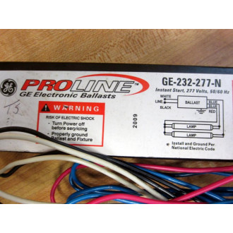 General Electric GE-232-277-N GE ProLine Electronic Ballast GE232277N - New No Box