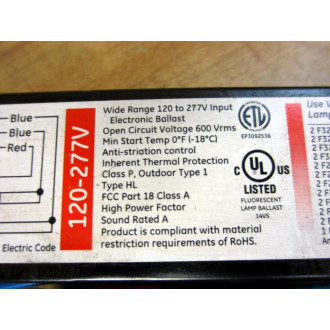 GE General Electric GE-232-MV-N Proline T8 Ballast 72275 (Pack of 4) - New No Box
