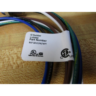 Turck RKF 50-0.5MNPT Actuator And Sensor Receptacle U-05432