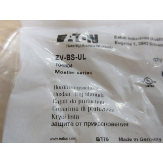 Eaton ZV-BS-UL Bus Bar Terminal Cover 104904 (Pack of 10)