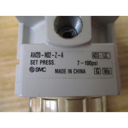 SMC AW20-N02-Z-A Modular Filter Regulator AW20N02ZA W Bracket - Used